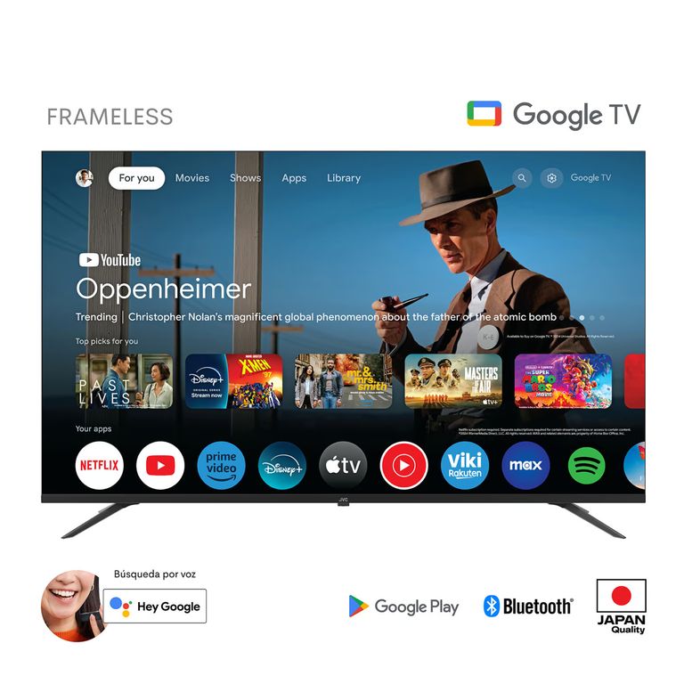 Televisor Jvc 58 Uhd 4k Google Tv Lt-58km548