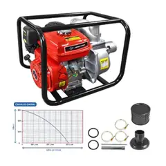 GENERICO - Motobomba Gasolinera de 3 Pulgadas Motor 6.5 HP