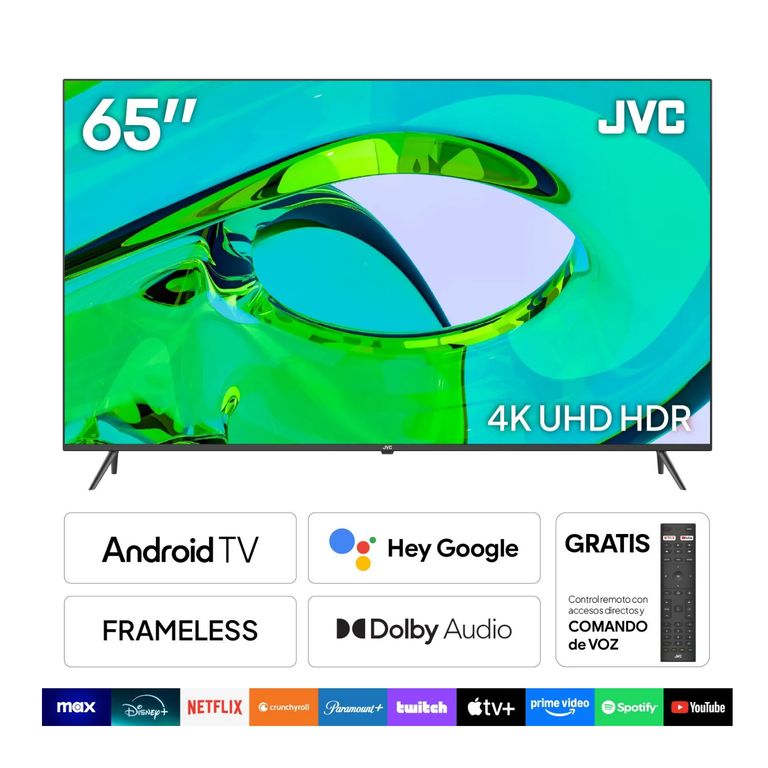 Televisor JVC 65 4K Smart TV Android LT-65KB608
