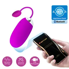 PRETTY LOVE - Huevo Vibrador Parejas Abner Fucsia Control APP Smartphone + Bluetooth