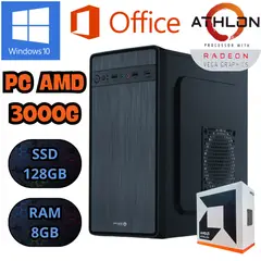 AMD - COMPUTADORA PC ATHLON 3000G RADEON VEGA SSD 128GB RAM 8GB