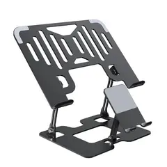 OEM - Soporte Para Laptop y Celular - Hasta 17 Pulgadas - Negro