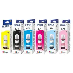 EPSON - Kit x 6 Tintas ORIGINALES 574 para L8050 L18050