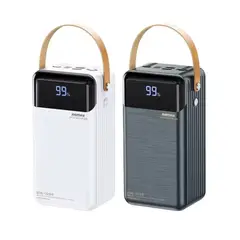 REMAX - POWER BANK 60000mAh  PD 20W+QC 22.5W CARGA RAPIDA NEGRO.
