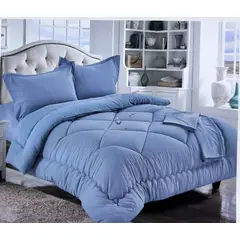 MINGDA - Set edredón Queen antiestrés de 5 pz 100% Algodón