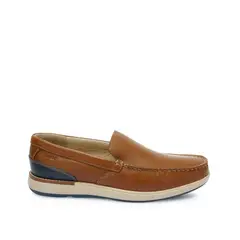 CALIMOD - Zapato Mocasín Casual CVS-102 Tan Cuero