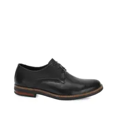 VIALE - Zapato Derby Casual RICARDO-2528 Negro Homme Cuero