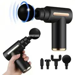 GENERICO - Pistola Masajeadora Corporal Profesional para Dolor y Rehabilitación