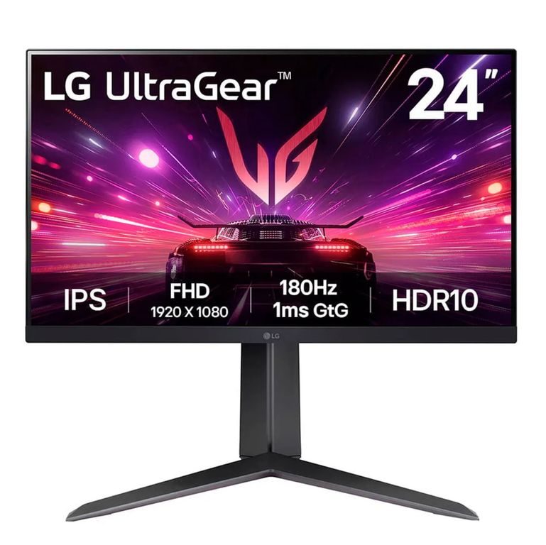 Monitor Gamer 24" 24GS65F-B Plano FHD 180 HZ IPS HDMI/DP UltraGear