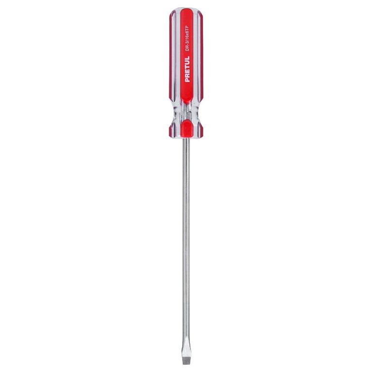 Desarmador Plano 3/16" x 6" Mango de PVC 21457