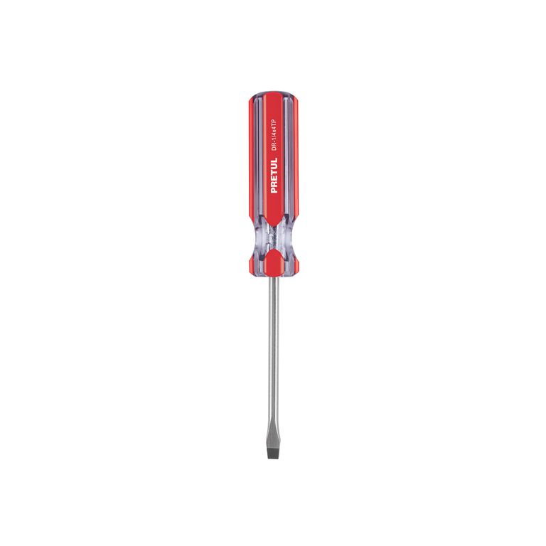 Desarmador Plano 1/4" x 4" Mango de PVC 21459