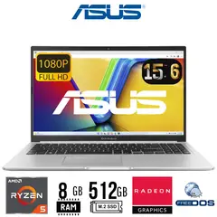 ASUS - Laptop 15 E1504FA-NJ411, 15,6´ FHD, R5-7520U, RAM 8GB, SSD 512GB, Free Dos