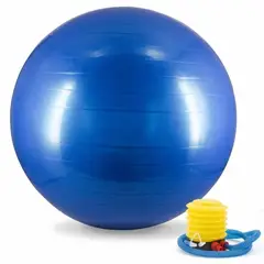 GENERICO - Pelota de pilates pelota suiza gym ball + inflador 55 cm