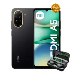 XIAOMI - REDMI A5 4GB RAM 128GB ROM - NEGRO + AUDIFONOS