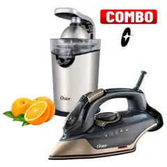 OSTER - Exprimidor de cítricos + Plancha de Vapor Pressxpress