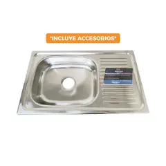 FRATELLI - LAVADERO DE COCINA ACERO CON ESCURRIDERO SATINADO LP-7545