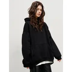 TIOZONEY - Sudadera con capucha y bolsillo holgado para mujer