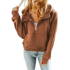 TIOZONEY - Polerón con capucha para mujer