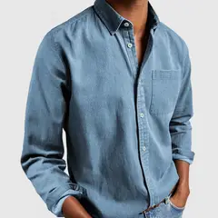 TIOZONEY - Camisa de manga larga para hombres.
