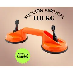 GENERICO - VENTOSA PROFESIONAL 2 COPAS SUCCIÓN VIDRIO PORCELANATO BALDOSAS CERÁMICA MÁRMOL 110 KG