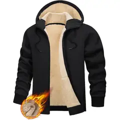 TIOZONEY - Sudadera con capucha para hombres de invierno