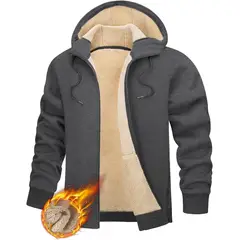 TIOZONEY - Sudadera con capucha para hombres de invierno