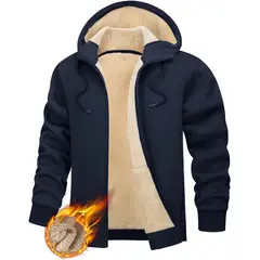 TIOZONEY - Sudadera con capucha para hombres de invierno