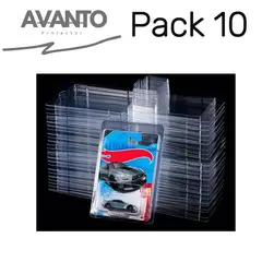 GENERICO - 10 Protectores de plastico compatible para Hot Wheels