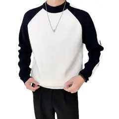 TIOZONEY - Sudadera de cuello redondo para hombres