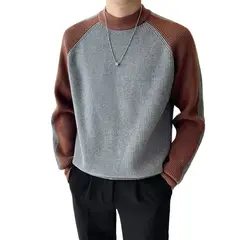 TIOZONEY - Sudadera de cuello redondo para hombres