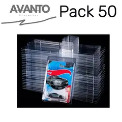 GENERICO - 50 Protectores de plastico compatible para Hot Wheels