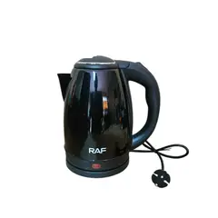 RAFF - TETERA ELÉCTRICA DE 2 LITROS NEGRO BEBE ACERO INOXIDABLE