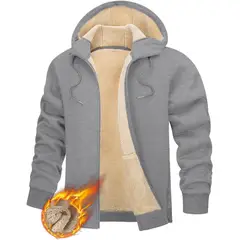 TIOZONEY - Sudadera con capucha para hombres de invierno