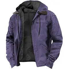 TIOZONEY - Chaqueta de solapa de invierno para hombres