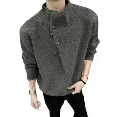 TIOZONEY - Suéter de lana para hombres