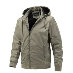 TIOZONEY - Chaqueta con capucha para hombre