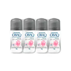 GARNIER - KIT x4 Desodorante Roll on Mujer Obao Piel Delicada