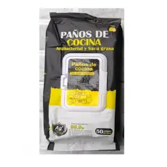 GENERICO - QUITA GRASA DESINFECTA COCINA 50 PAÑITOS SACA GRASA