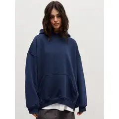 TIOZONEY - Sudadera con capucha y bolsillo holgado para mujer