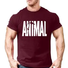 TIOZONEY - Polera estampada animales para hombre