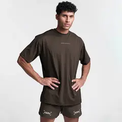 TIOZONEY - Polera Manga Corta 100 Algodón Slim Fit Hombre