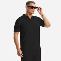 TIOZONEY - Traje de Verano Polera Polo Casual Hombres