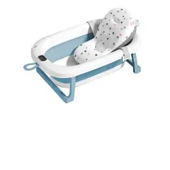 GENERICO - BAÑERA PLEGABLE CON TERMOMETRO MAS COJIN PARA BEBES