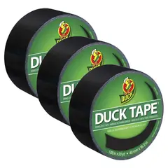 GENERICO - DUCK TAPE Cinta Adhesiva 2" x 20yds Negro Pack x 3