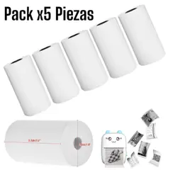 OEM - Pack 5 Rollos Papel Térmico 5.7cm x 12.5m Alta Calidad para TPV