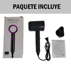 GENERICO - Secadora Potente Cabello 3 niveles - Negro