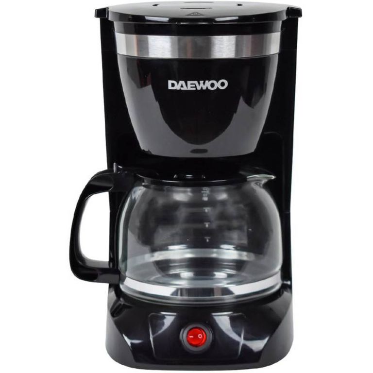 Cafetera negra dcm-1859 1.25l 12 tazas