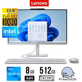 LENOVO - All In One 238 FHD INTEL CELERON N100 8GB 512GB SSD FREEDOS