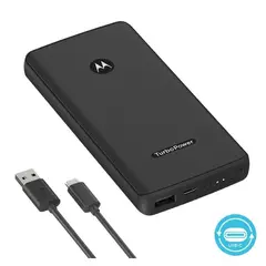 MOTOROLA - Power bank Bateria portail 10 Mil mAh Turbo Power