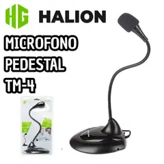 HALION - MICROFONO PEDESTAL PARA COMPUTADORAS TM-4 NEGRO